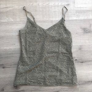 Olive green lace Banana Republic cami